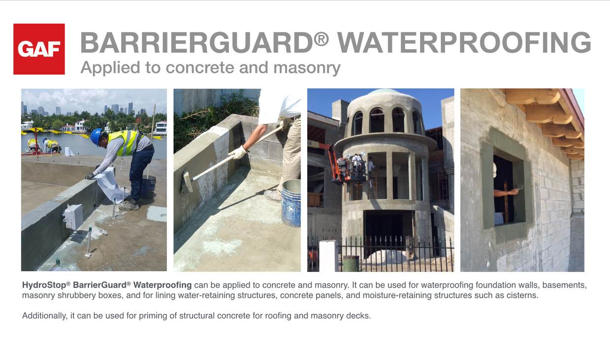 HydroStop ® BarrierGuard® Waterproofing